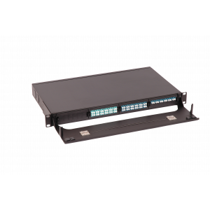 Бокс 19" на 4 кассеты MPO, 1U, черный